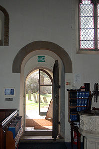Looking out of the south door March 2012